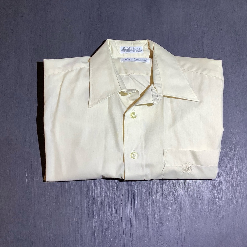 Oleg Cassini | Men’s Long Sleeve Dress Shirt | Size 15-32 | Polyester/Cotton